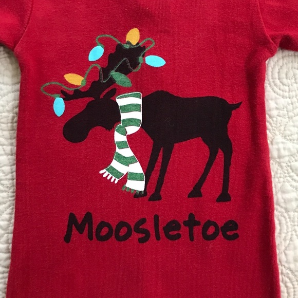 Union Suit “Moosletoe” Pajamas - Picture 3 of 5